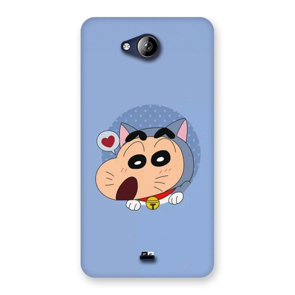 Cat Shinchan Back Case for Canvas Play Q355