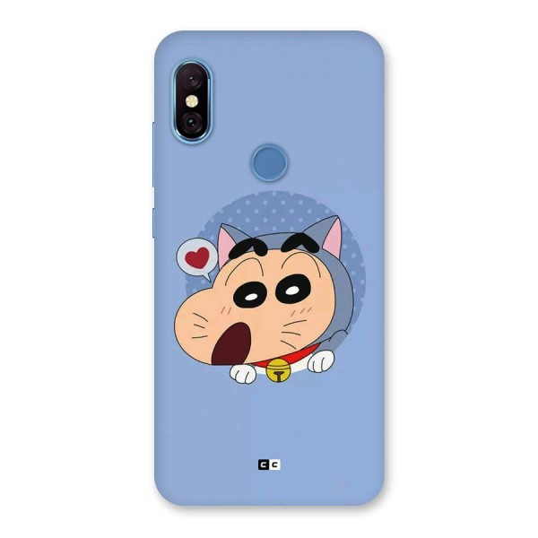 Cat Shinchan Back Case for Redmi Note 6 Pro