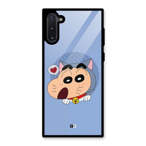Cat Shinchan Glass Back Case for Galaxy Note 10