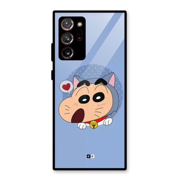 Cat Shinchan Glass Back Case for Galaxy Note 20 Ultra 5G