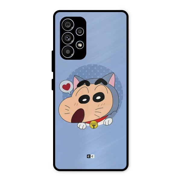 Cat Shinchan Metal Back Case for Galaxy A53 5G