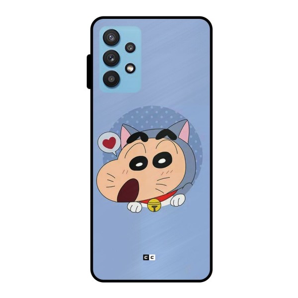 Cat Shinchan Metal Back Case for Galaxy M32 5G