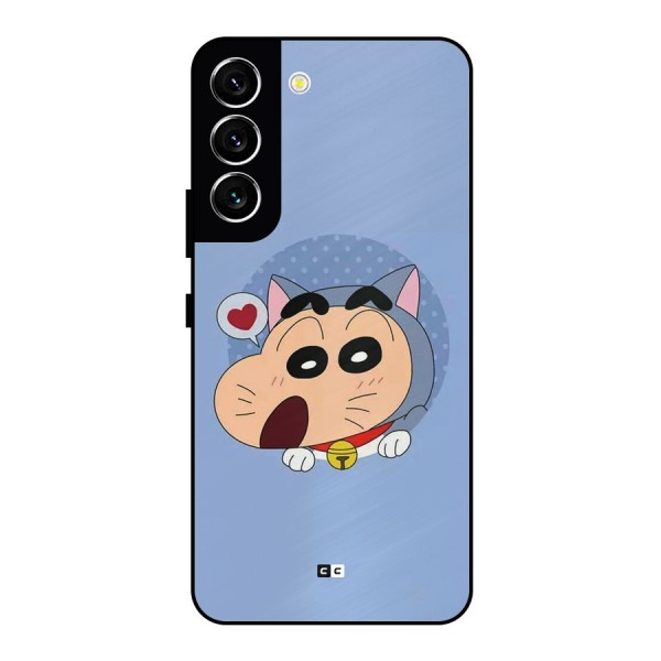 Cat Shinchan Metal Back Case for Galaxy S22 5G