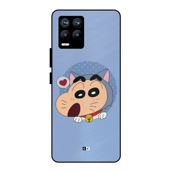 Cat Shinchan Metal Back Case for Realme 8 Pro