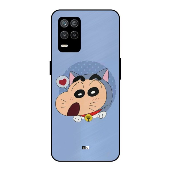 Cat Shinchan Metal Back Case for Realme 9 5G