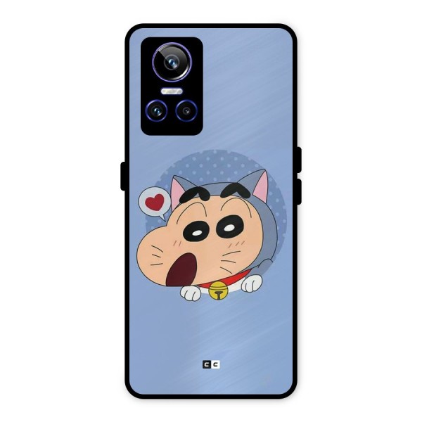 Cat Shinchan Metal Back Case for Realme GT Neo 3