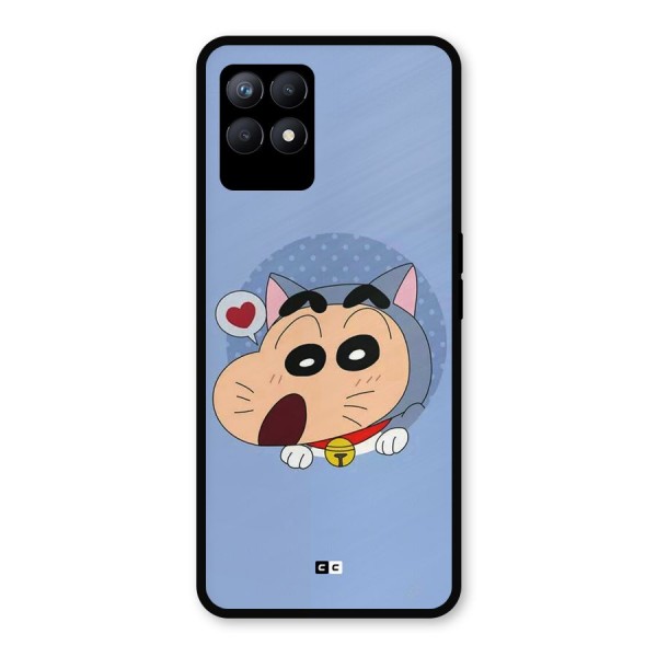 Cat Shinchan Metal Back Case for Realme Narzo 50