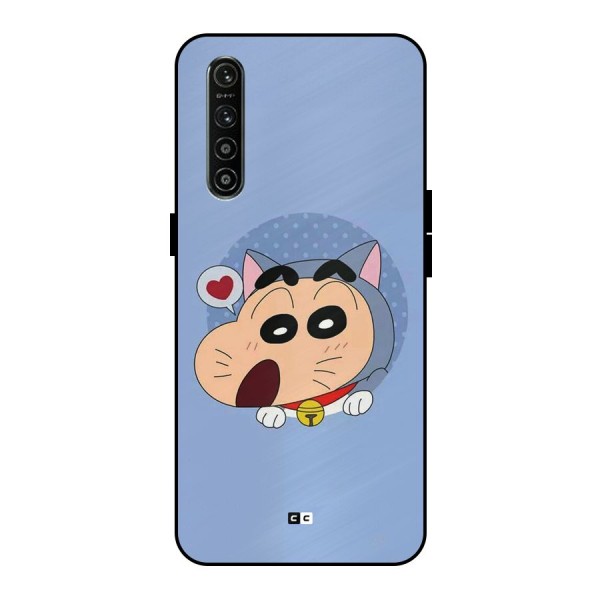 Cat Shinchan Metal Back Case for Realme XT