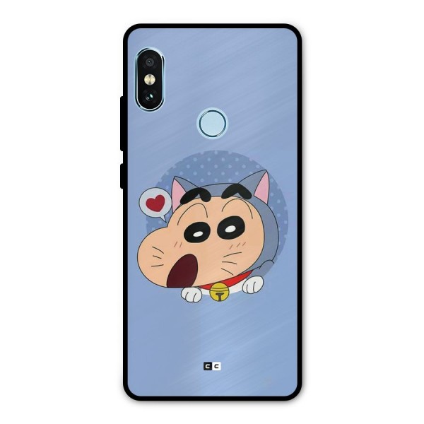 Cat Shinchan Metal Back Case for Redmi Note 5 Pro