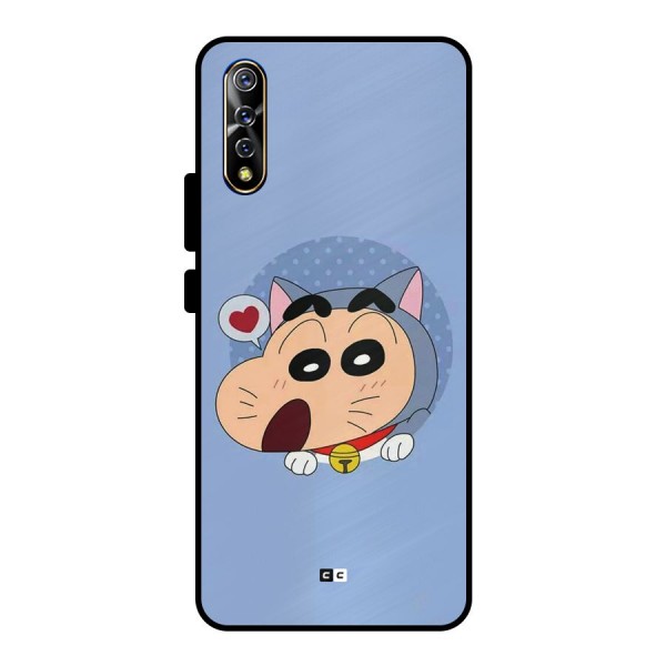 Cat Shinchan Metal Back Case for Vivo S1