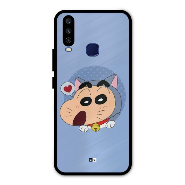 Cat Shinchan Metal Back Case for Vivo V17