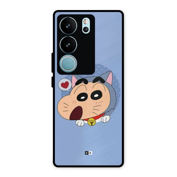 Cat Shinchan Metal Back Case for Vivo V29