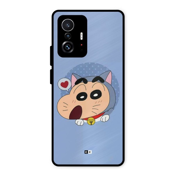 Cat Shinchan Metal Back Case for Xiaomi 11T Pro