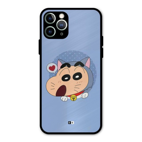 Cat Shinchan Metal Back Case for iPhone 11 Pro Max