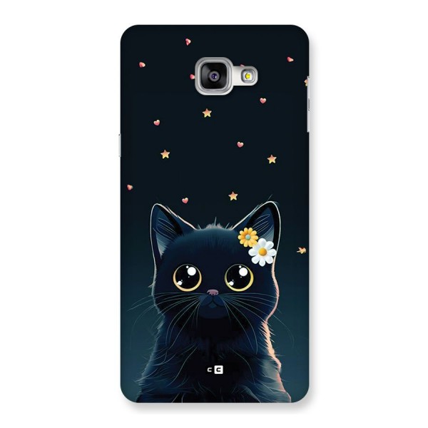 Cat With Flowers Back Case for Galaxy A9