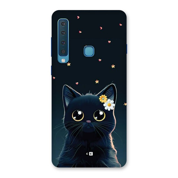 Cat With Flowers Back Case for Galaxy A9 (2018)