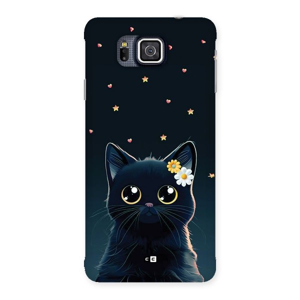 Cat With Flowers Back Case for Galaxy Alpha