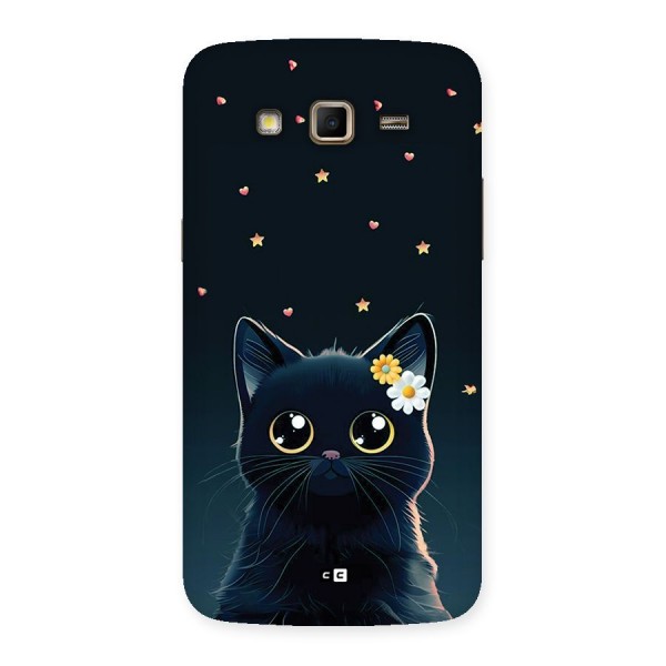 Cat With Flowers Back Case for Galaxy Grand 2