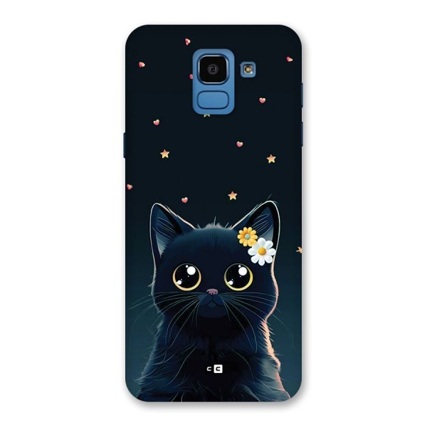 Cat With Flowers Back Case for Galaxy On6