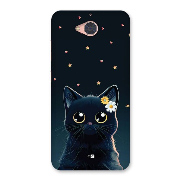 Cat With Flowers Back Case for Gionee S6 Pro