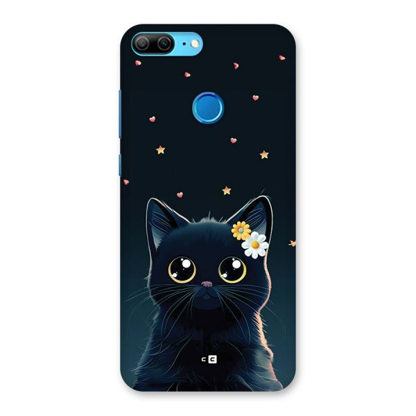 Cat With Flowers Back Case for Honor 9 Lite