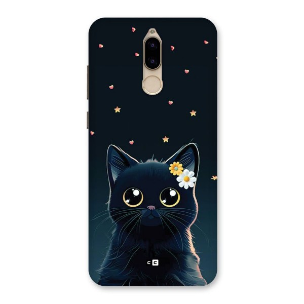 Cat With Flowers Back Case for Honor 9i