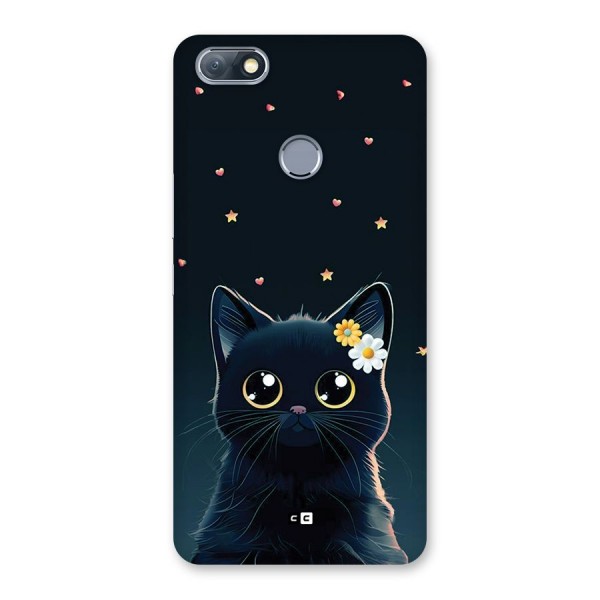 Cat With Flowers Back Case for Infinix Note 5