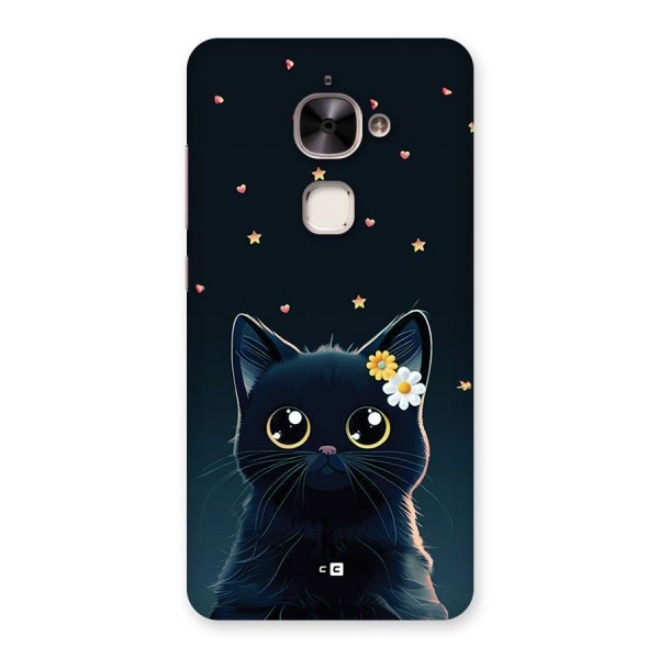 Cat With Flowers Back Case for Le 2