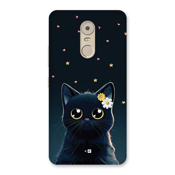 Cat With Flowers Back Case for Lenovo K6 Note