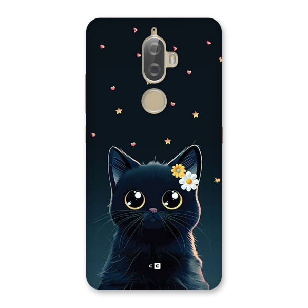 Cat With Flowers Back Case for Lenovo K8 Plus
