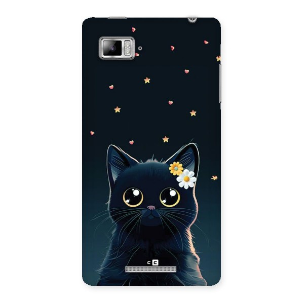 Cat With Flowers Back Case for Lenovo Vibe Z K910