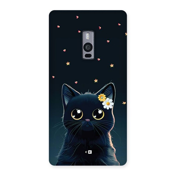 Cat With Flowers Back Case for OnePlus 2
