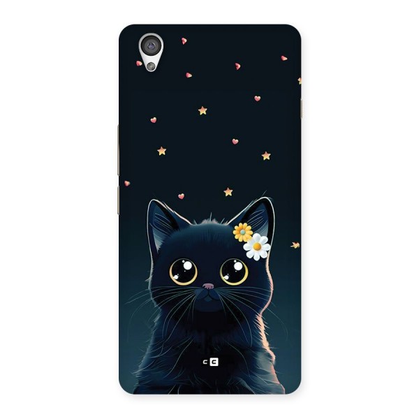 Cat With Flowers Back Case for OnePlus X
