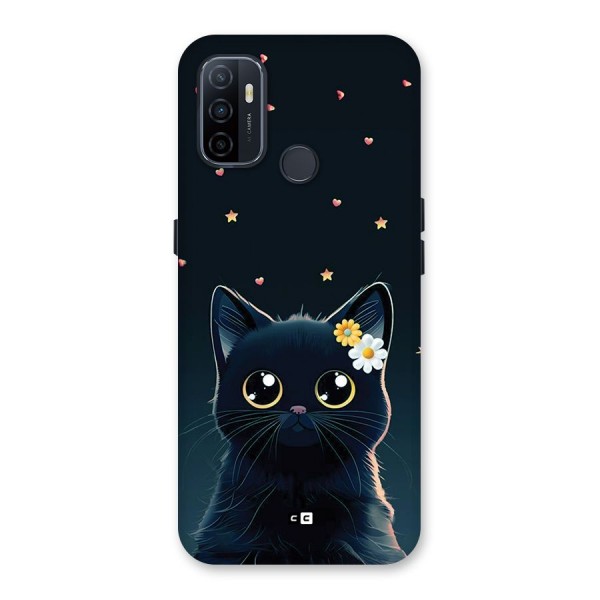 Cat With Flowers Back Case for Oppo A33 (2020)