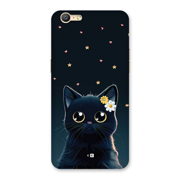 Cat With Flowers Back Case for Oppo A39