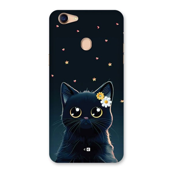 Cat With Flowers Back Case for Oppo F5 Youth
