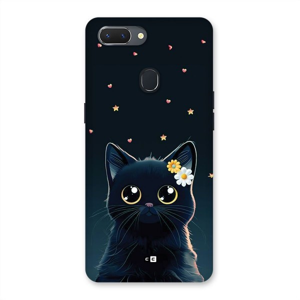 Cat With Flowers Back Case for Realme 2