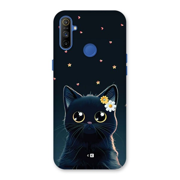 Cat With Flowers Back Case for Realme Narzo 10A