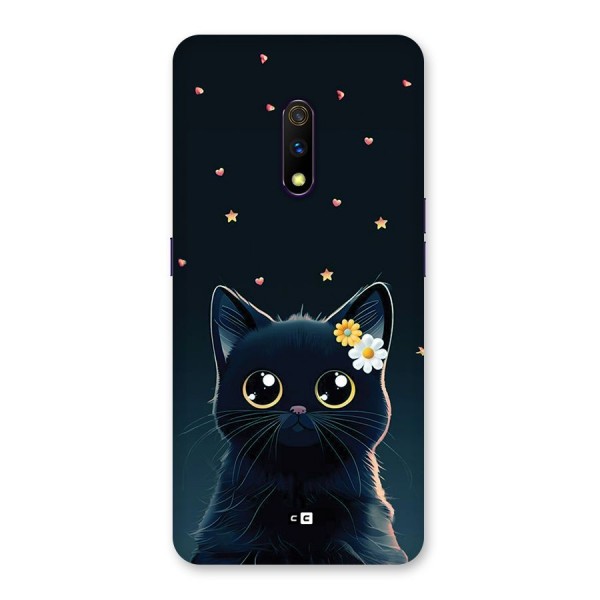 Cat With Flowers Back Case for Realme X