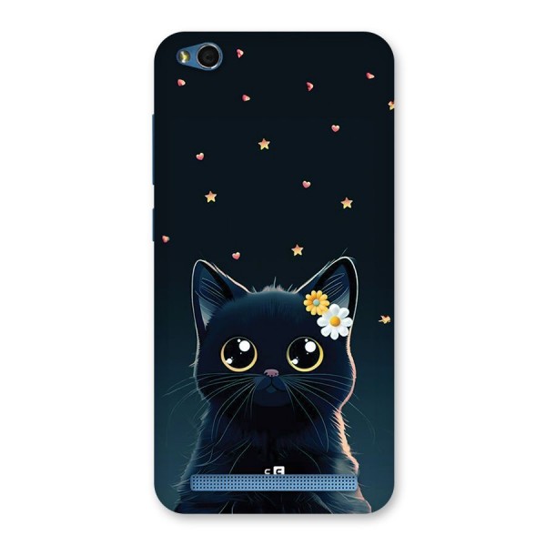 Cat With Flowers Back Case for Redmi 5A