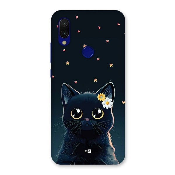 Cat With Flowers Back Case for Redmi 7