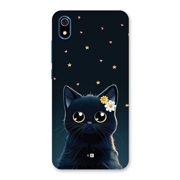 Cat With Flowers Back Case for Redmi 7A