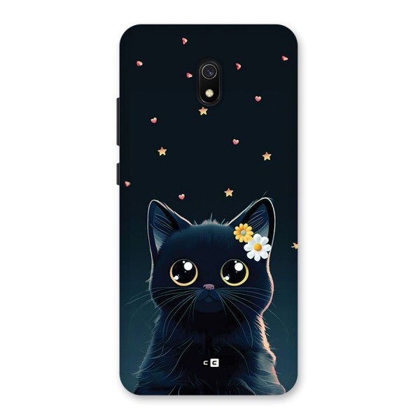 Cat With Flowers Back Case for Redmi 8A