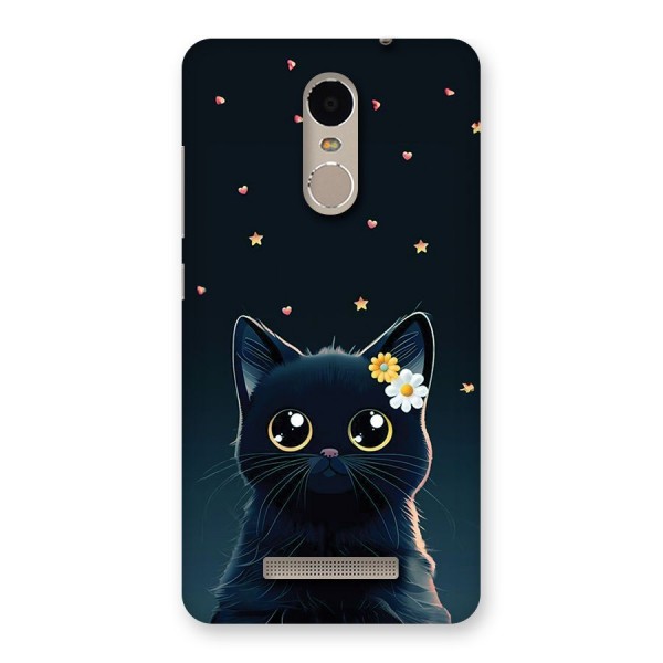 Cat With Flowers Back Case for Redmi Note 3