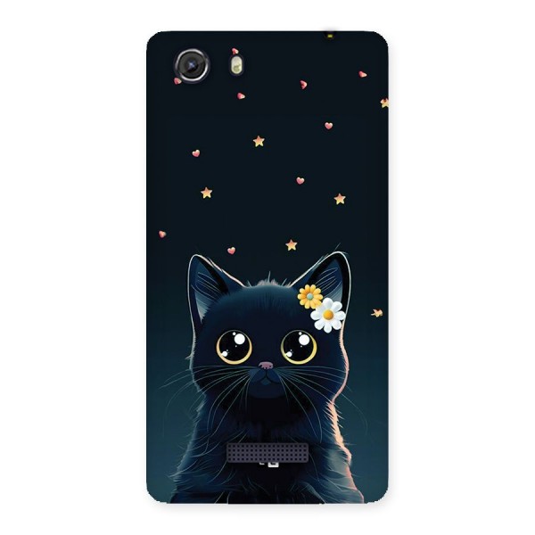 Cat With Flowers Back Case for Unite 3