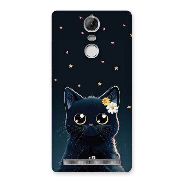 Cat With Flowers Back Case for Vibe K5 Note