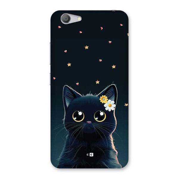 Cat With Flowers Back Case for Vivo Y53