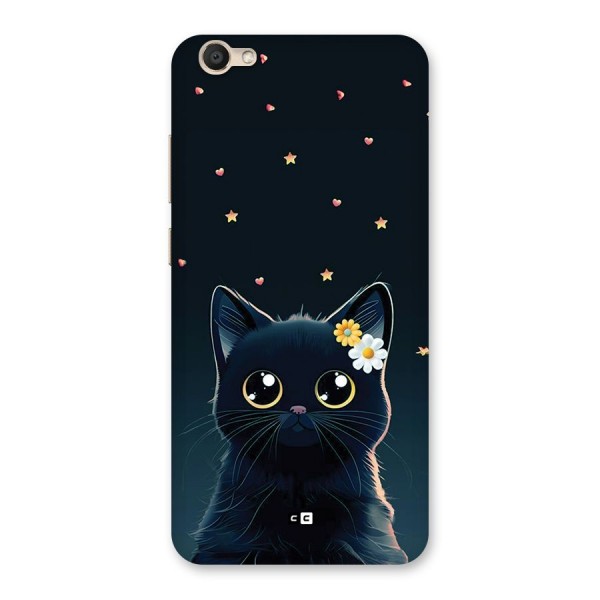 Cat With Flowers Back Case for Vivo Y67