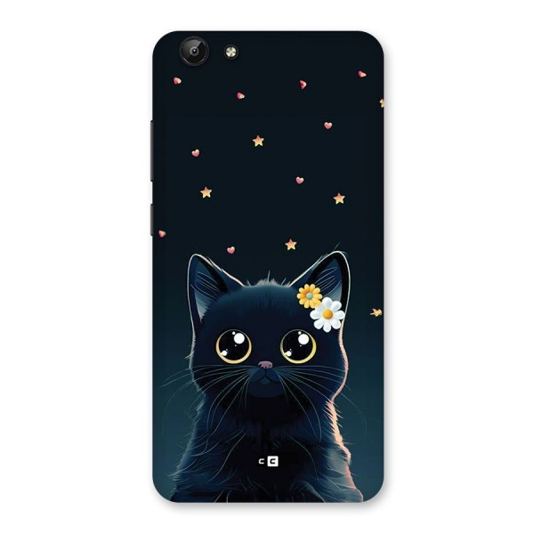 Cat With Flowers Back Case for Vivo Y69
