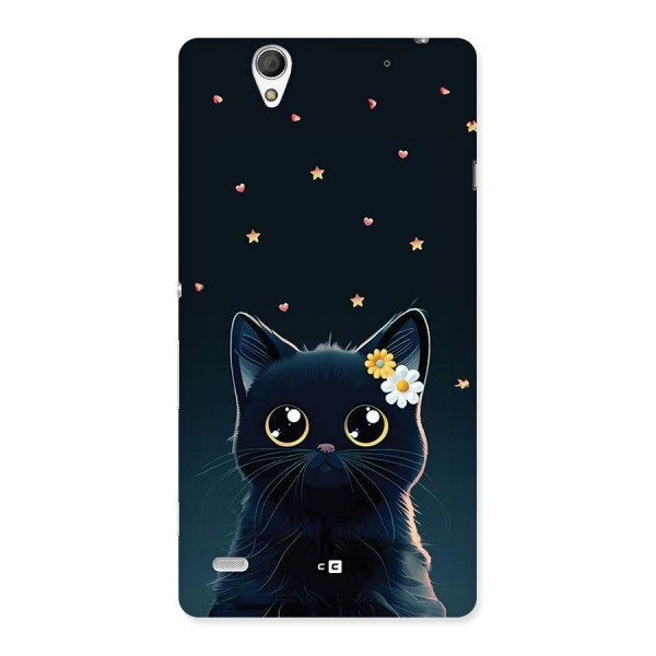 Cat With Flowers Back Case for Xperia C4
